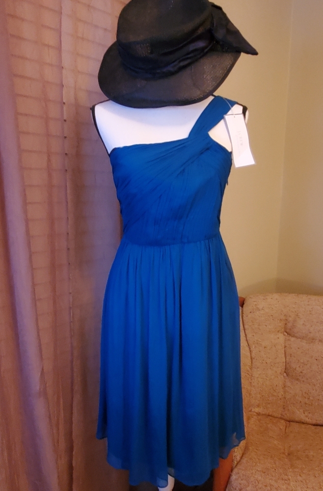 Jcrew silk chiffon Lucienne Dress